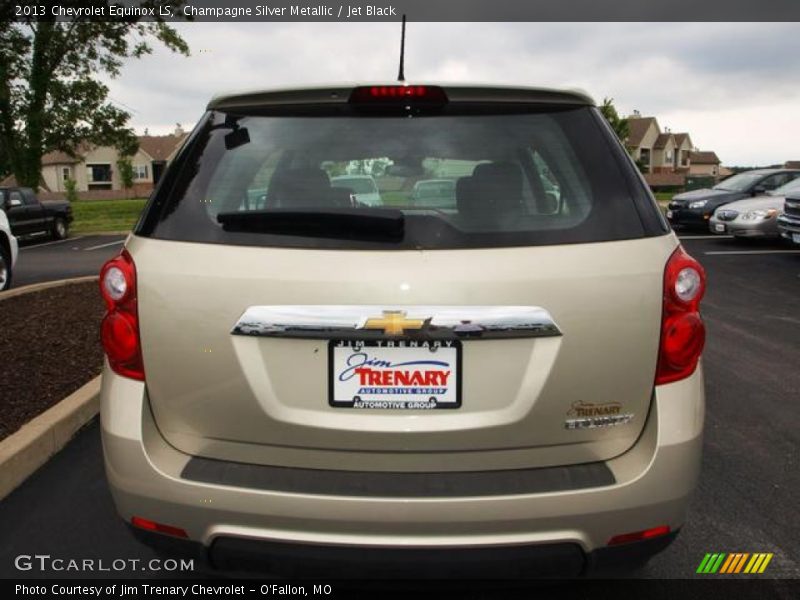 Champagne Silver Metallic / Jet Black 2013 Chevrolet Equinox LS