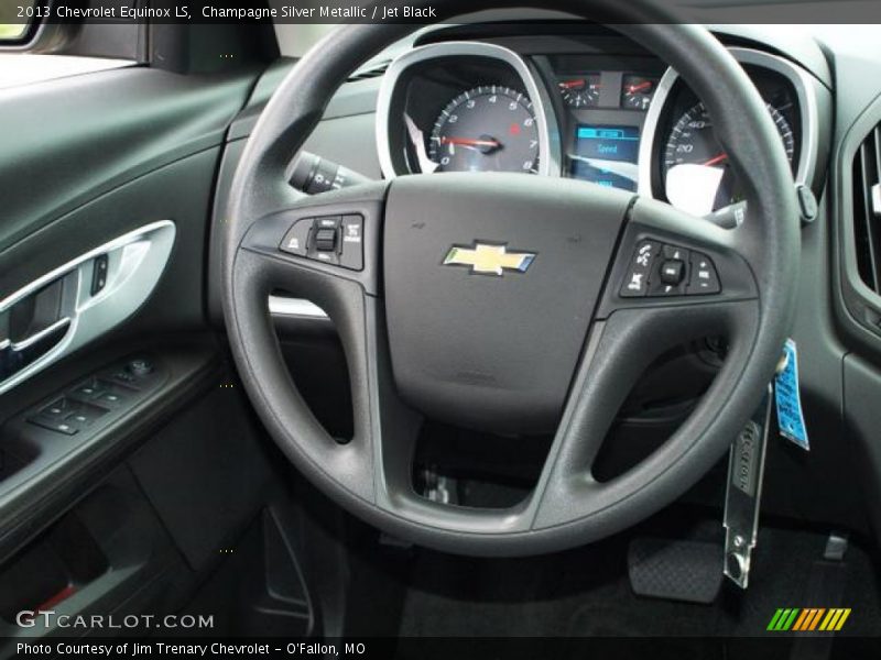 Champagne Silver Metallic / Jet Black 2013 Chevrolet Equinox LS