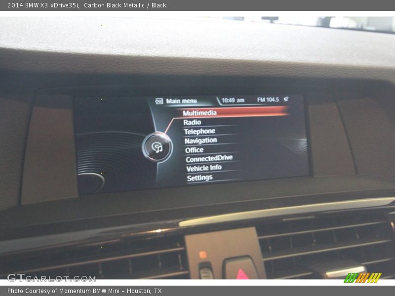 Carbon Black Metallic / Black 2014 BMW X3 xDrive35i