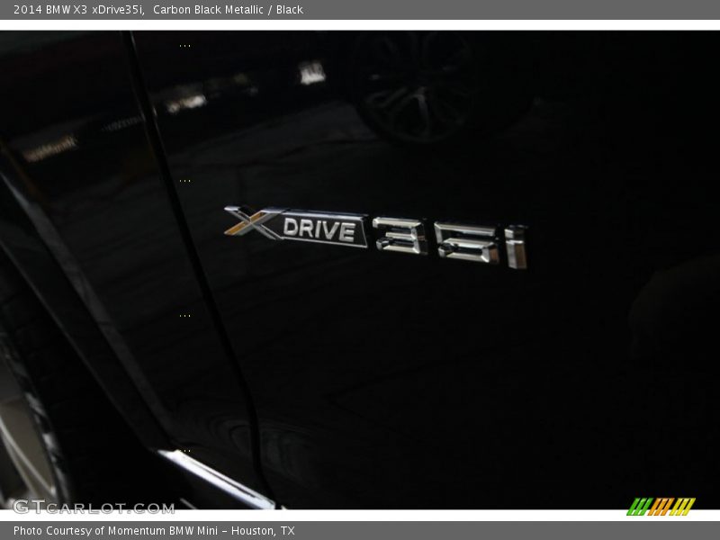 Carbon Black Metallic / Black 2014 BMW X3 xDrive35i