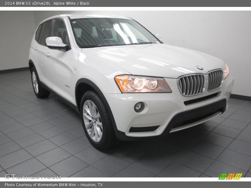 Alpine White / Black 2014 BMW X3 xDrive28i