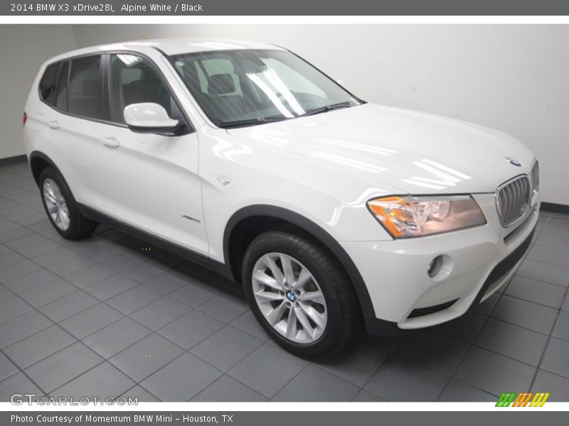 Alpine White / Black 2014 BMW X3 xDrive28i