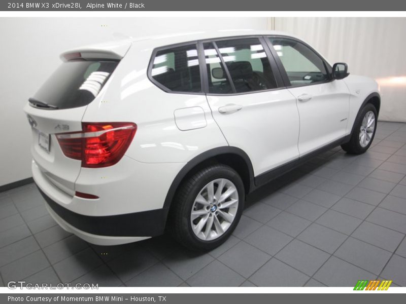 Alpine White / Black 2014 BMW X3 xDrive28i