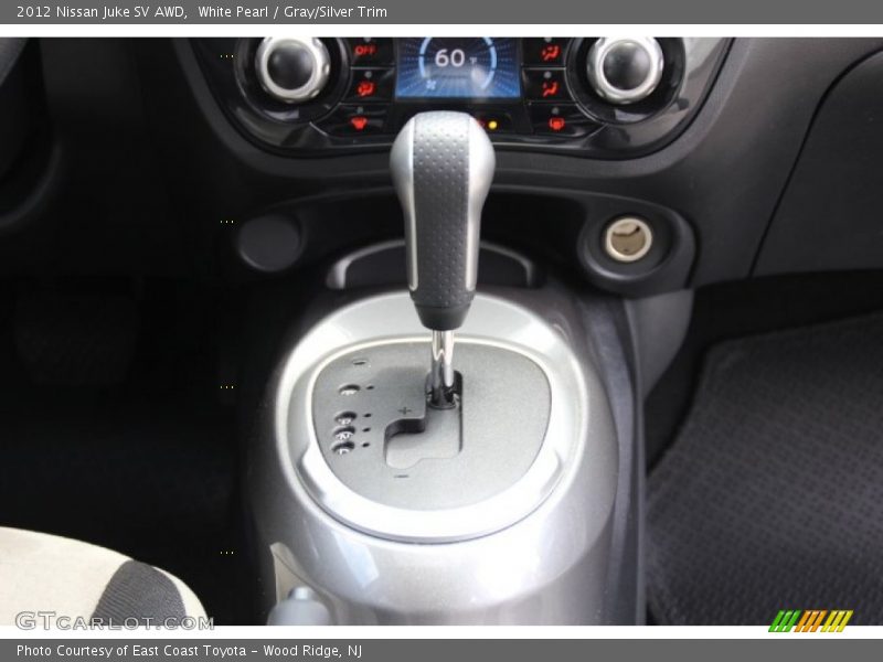 White Pearl / Gray/Silver Trim 2012 Nissan Juke SV AWD