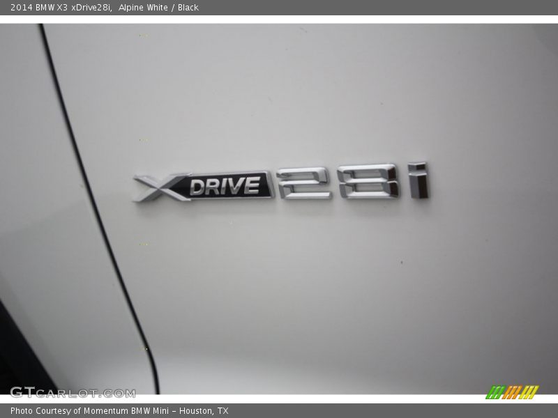 Alpine White / Black 2014 BMW X3 xDrive28i