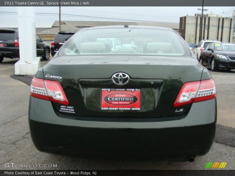 Spruce Green Mica / Ash 2011 Toyota Camry LE