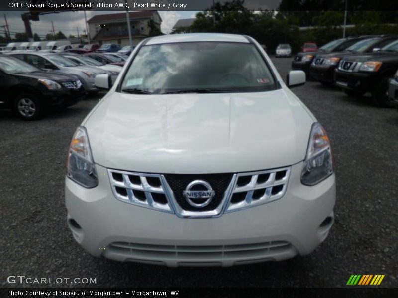 Pearl White / Gray 2013 Nissan Rogue S Special Edition AWD