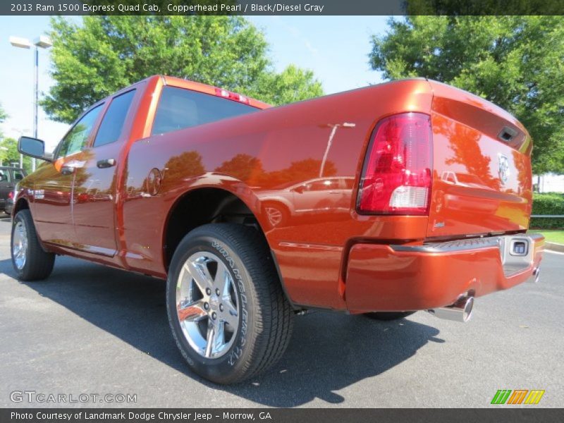 Copperhead Pearl / Black/Diesel Gray 2013 Ram 1500 Express Quad Cab