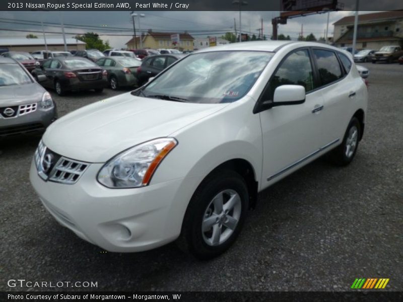 Pearl White / Gray 2013 Nissan Rogue S Special Edition AWD
