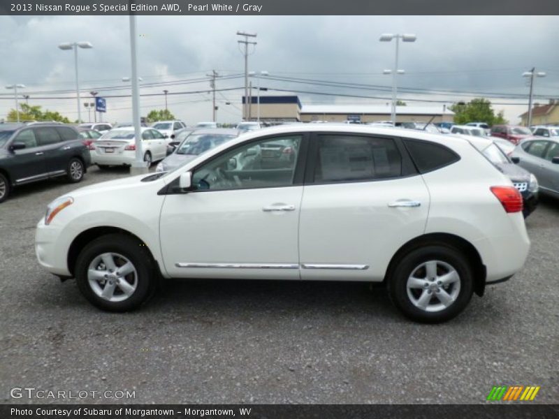 Pearl White / Gray 2013 Nissan Rogue S Special Edition AWD