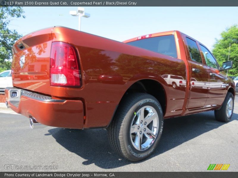 Copperhead Pearl / Black/Diesel Gray 2013 Ram 1500 Express Quad Cab