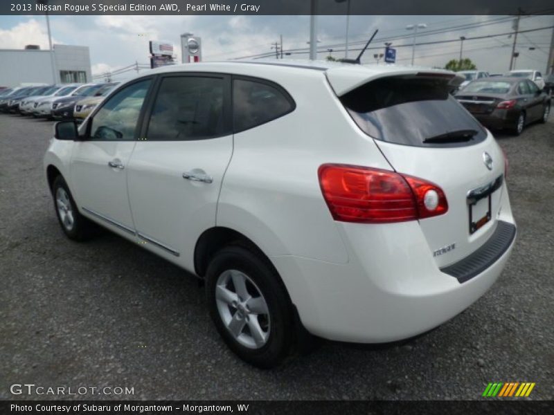 Pearl White / Gray 2013 Nissan Rogue S Special Edition AWD
