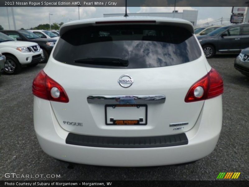 Pearl White / Gray 2013 Nissan Rogue S Special Edition AWD