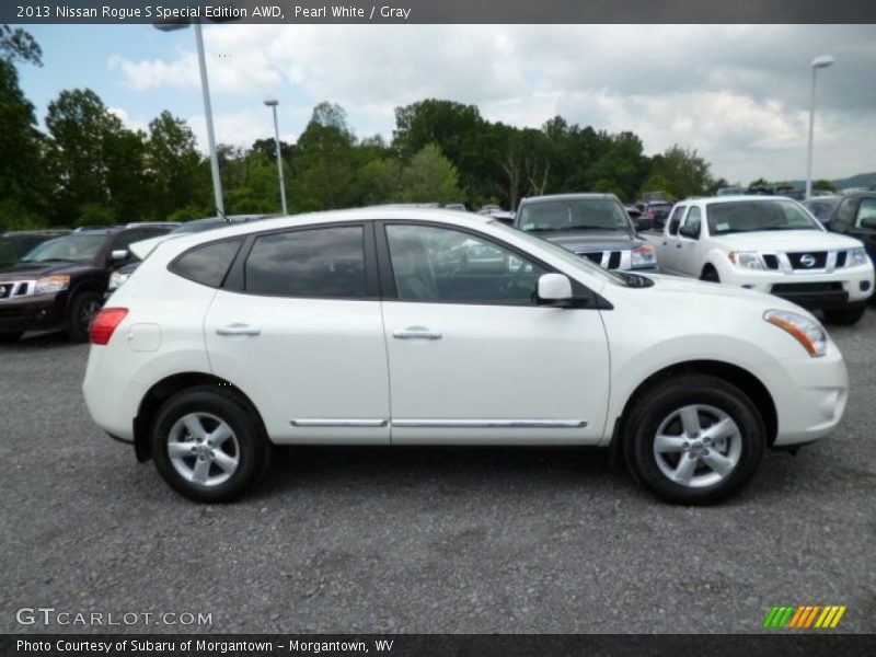 Pearl White / Gray 2013 Nissan Rogue S Special Edition AWD