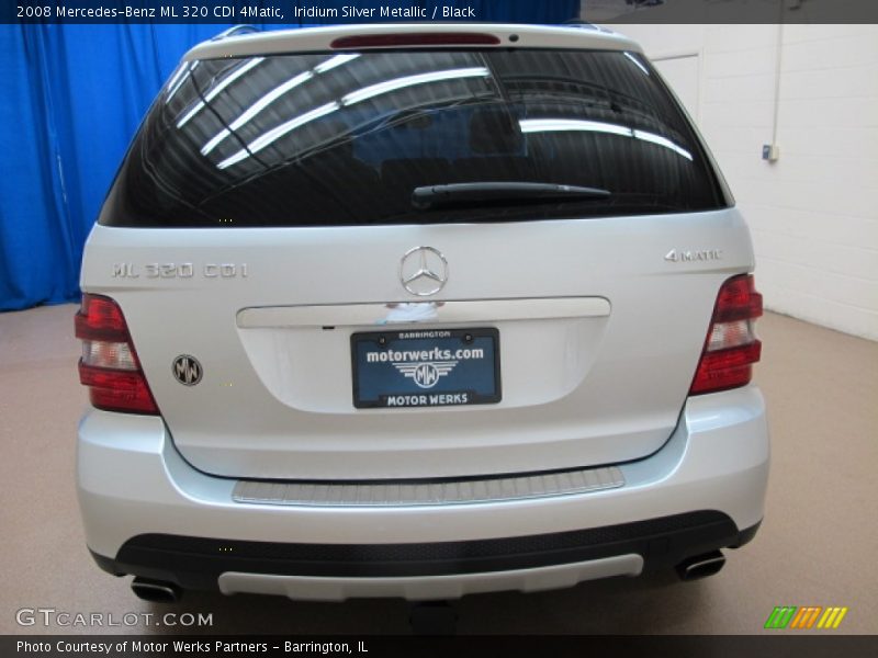 Iridium Silver Metallic / Black 2008 Mercedes-Benz ML 320 CDI 4Matic