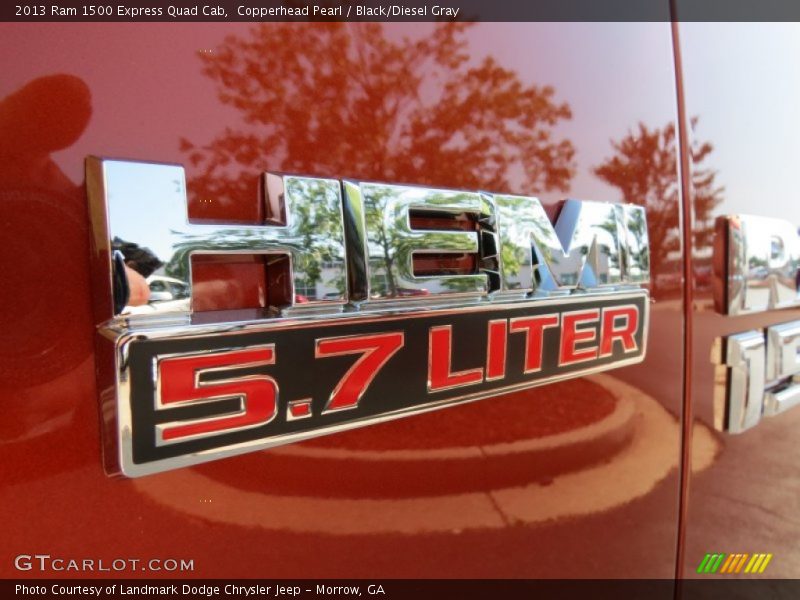 Copperhead Pearl / Black/Diesel Gray 2013 Ram 1500 Express Quad Cab