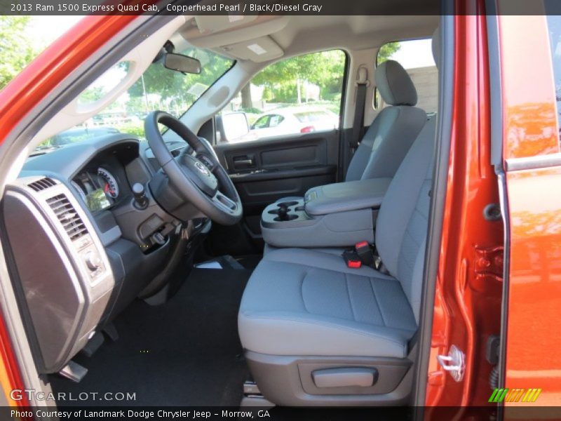 Copperhead Pearl / Black/Diesel Gray 2013 Ram 1500 Express Quad Cab