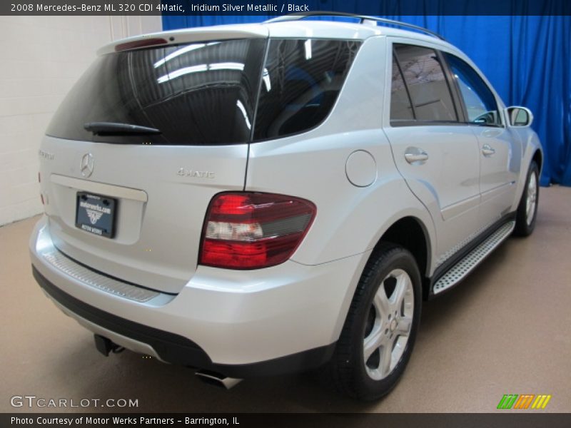 Iridium Silver Metallic / Black 2008 Mercedes-Benz ML 320 CDI 4Matic