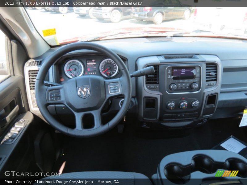 Copperhead Pearl / Black/Diesel Gray 2013 Ram 1500 Express Quad Cab