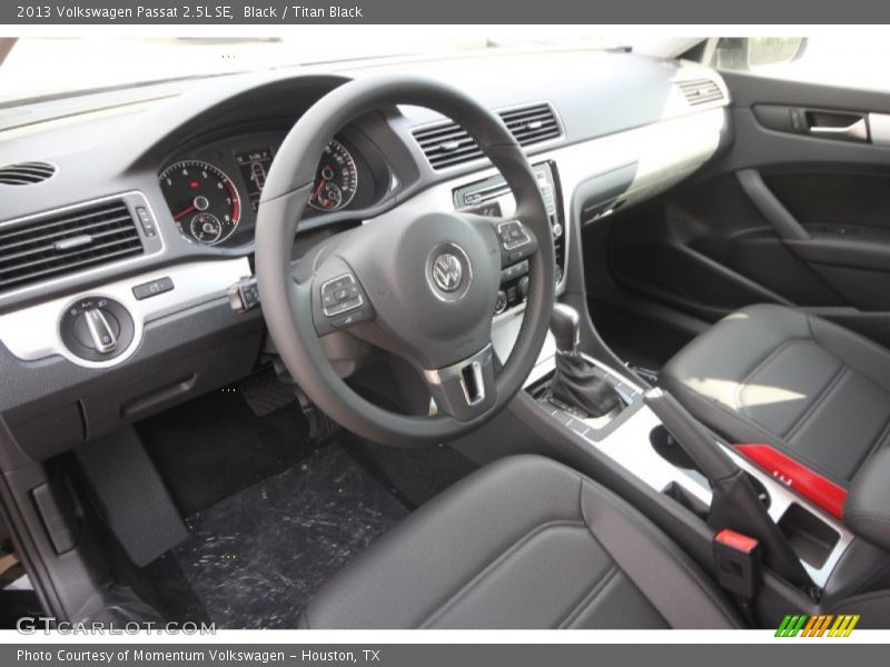 Black / Titan Black 2013 Volkswagen Passat 2.5L SE