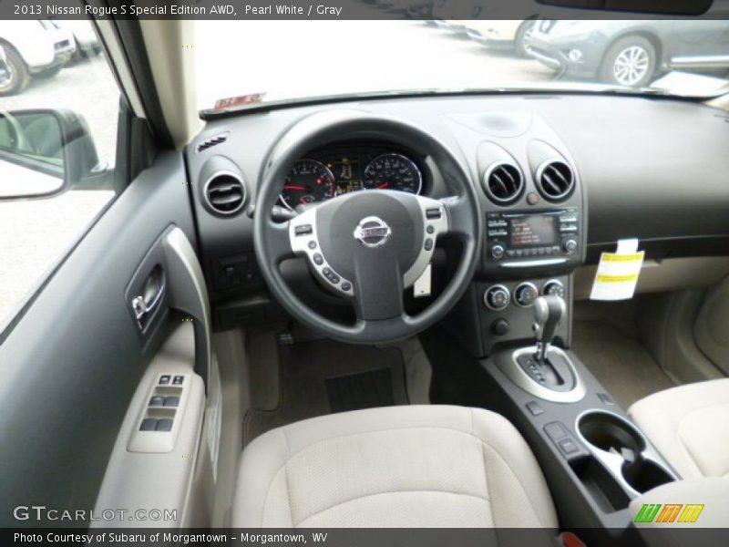 Pearl White / Gray 2013 Nissan Rogue S Special Edition AWD