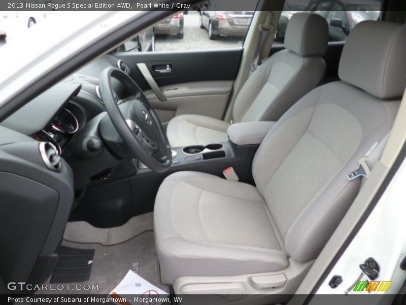 Pearl White / Gray 2013 Nissan Rogue S Special Edition AWD