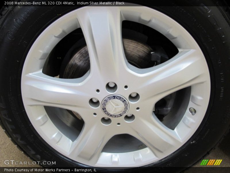 Iridium Silver Metallic / Black 2008 Mercedes-Benz ML 320 CDI 4Matic
