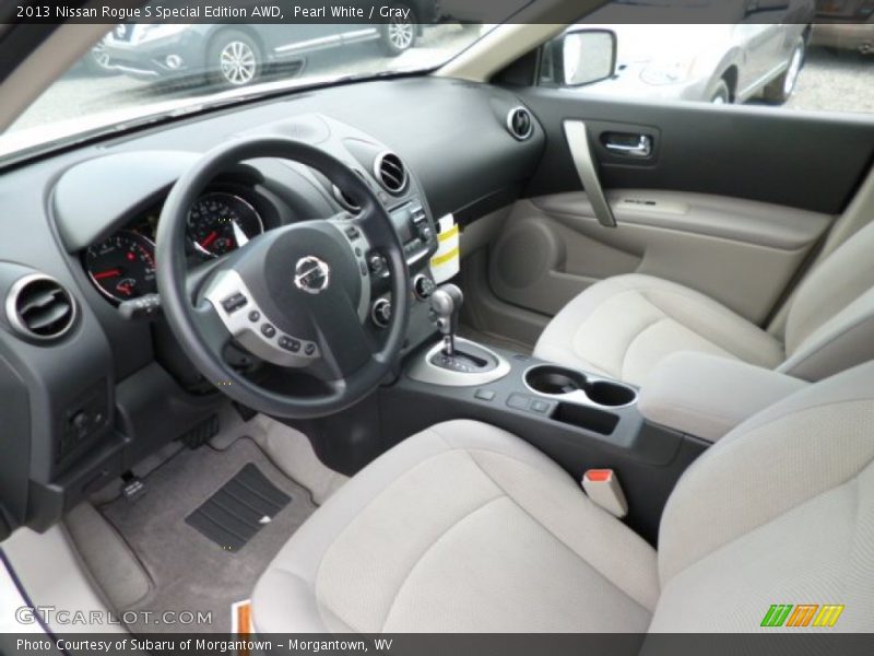 Pearl White / Gray 2013 Nissan Rogue S Special Edition AWD