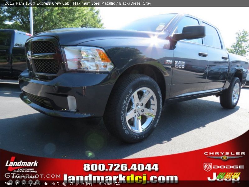 Maximum Steel Metallic / Black/Diesel Gray 2013 Ram 1500 Express Crew Cab