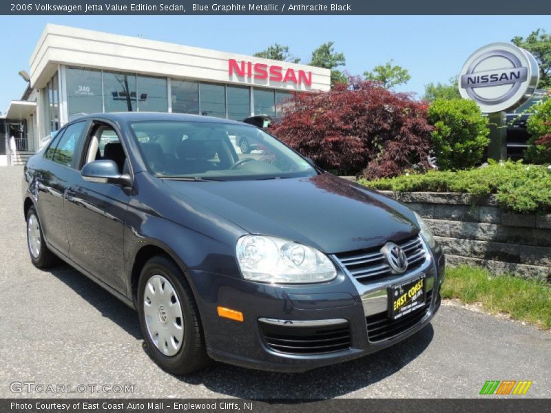 Blue Graphite Metallic / Anthracite Black 2006 Volkswagen Jetta Value Edition Sedan