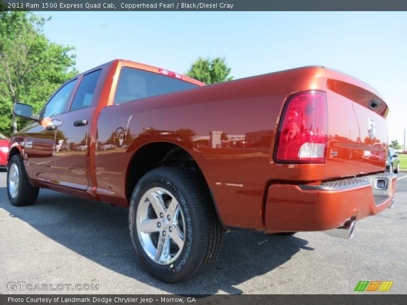 Copperhead Pearl / Black/Diesel Gray 2013 Ram 1500 Express Quad Cab