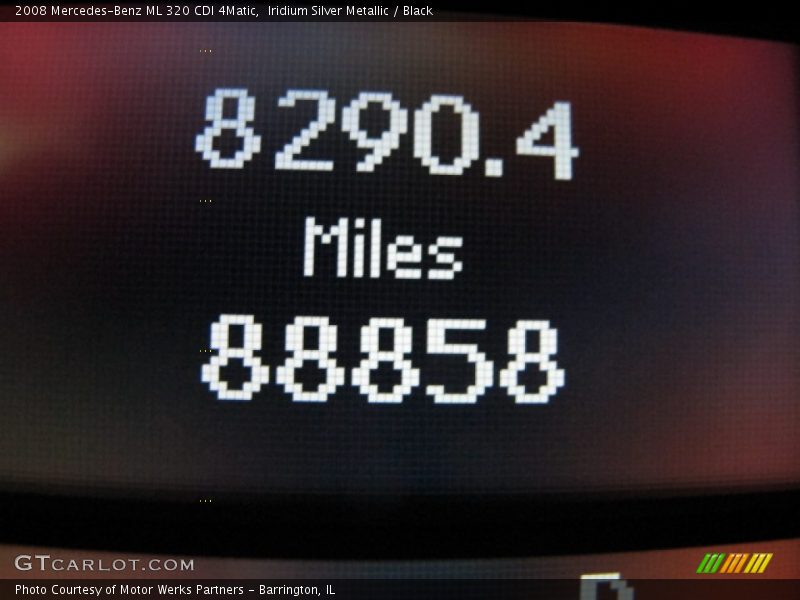 Iridium Silver Metallic / Black 2008 Mercedes-Benz ML 320 CDI 4Matic