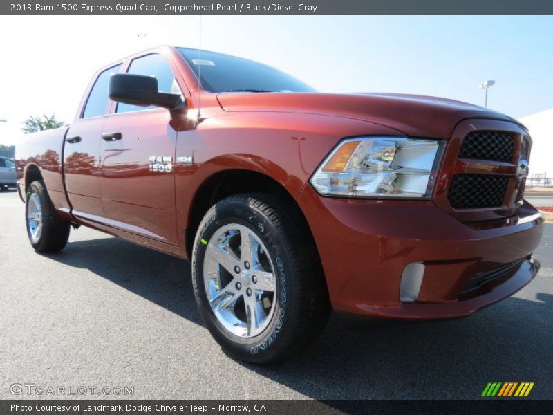 Copperhead Pearl / Black/Diesel Gray 2013 Ram 1500 Express Quad Cab
