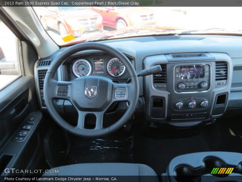 Copperhead Pearl / Black/Diesel Gray 2013 Ram 1500 Express Quad Cab