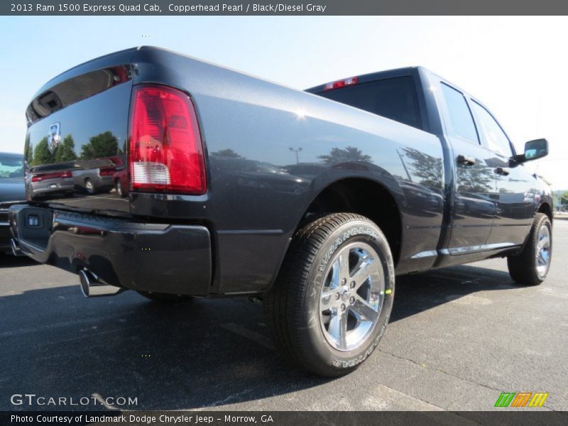 Copperhead Pearl / Black/Diesel Gray 2013 Ram 1500 Express Quad Cab