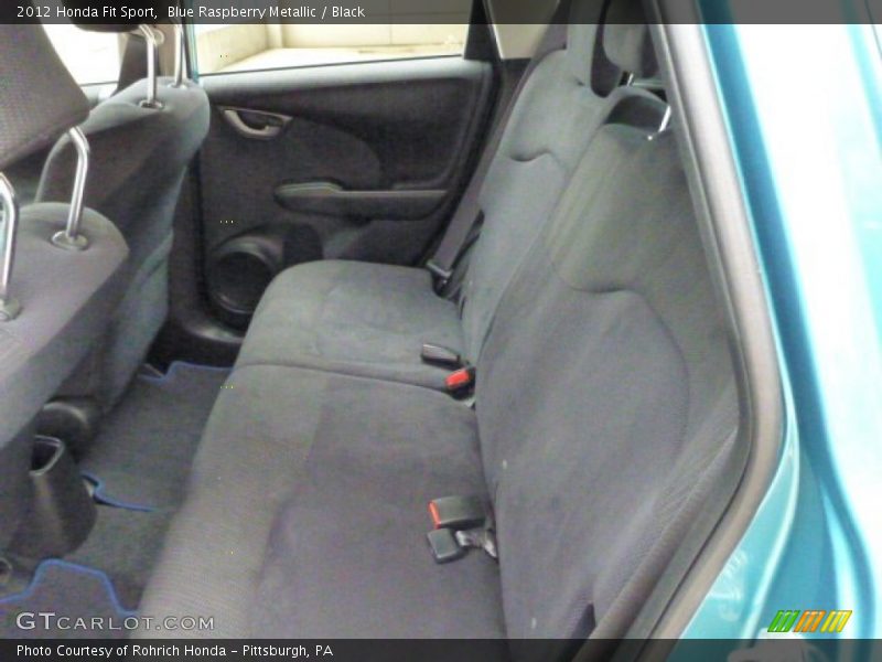 Blue Raspberry Metallic / Black 2012 Honda Fit Sport