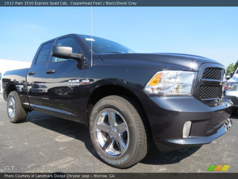Copperhead Pearl / Black/Diesel Gray 2013 Ram 1500 Express Quad Cab