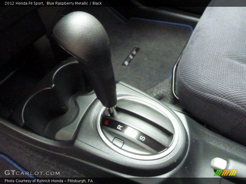 Blue Raspberry Metallic / Black 2012 Honda Fit Sport