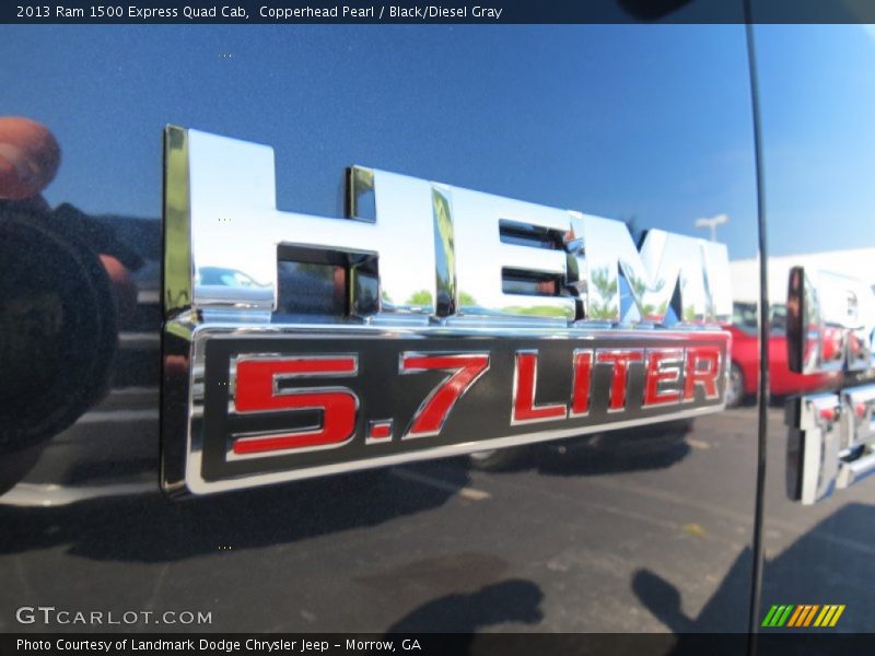 Copperhead Pearl / Black/Diesel Gray 2013 Ram 1500 Express Quad Cab