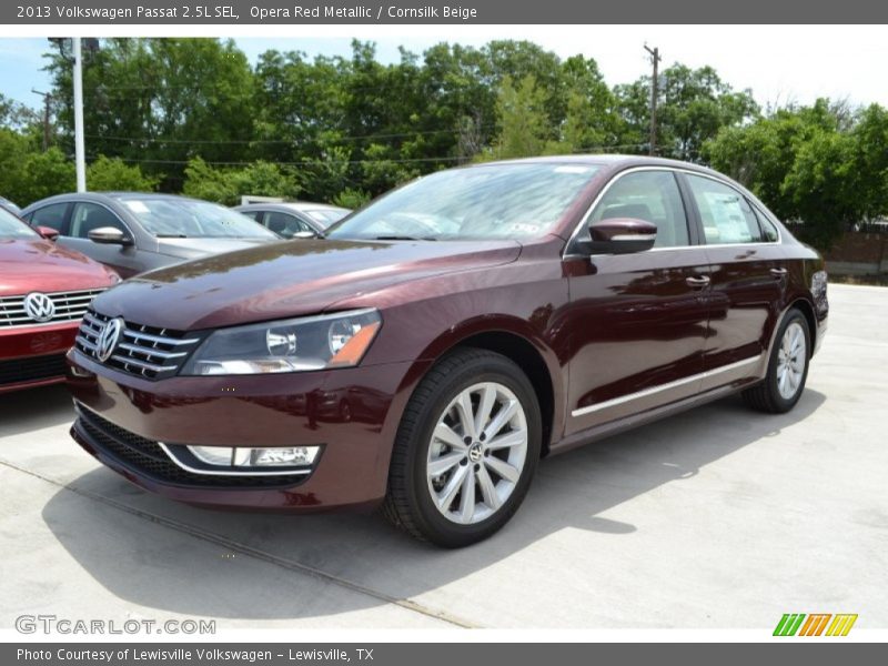 Opera Red Metallic / Cornsilk Beige 2013 Volkswagen Passat 2.5L SEL