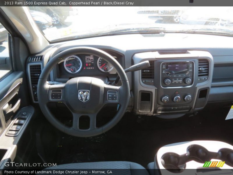 Copperhead Pearl / Black/Diesel Gray 2013 Ram 1500 Express Quad Cab