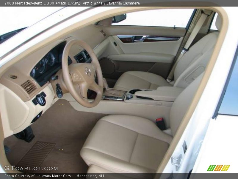 Arctic White / Savanna/Cashmere 2008 Mercedes-Benz C 300 4Matic Luxury