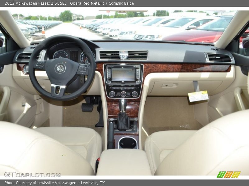 Opera Red Metallic / Cornsilk Beige 2013 Volkswagen Passat 2.5L SEL