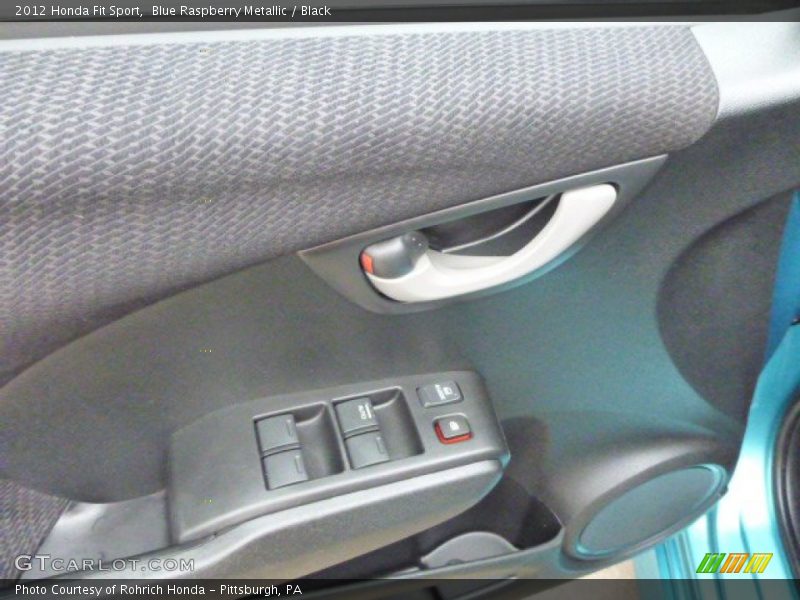 Blue Raspberry Metallic / Black 2012 Honda Fit Sport