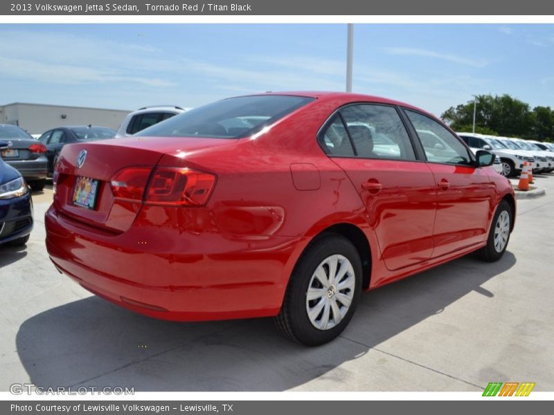Tornado Red / Titan Black 2013 Volkswagen Jetta S Sedan