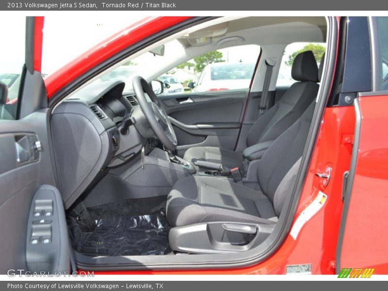 Tornado Red / Titan Black 2013 Volkswagen Jetta S Sedan