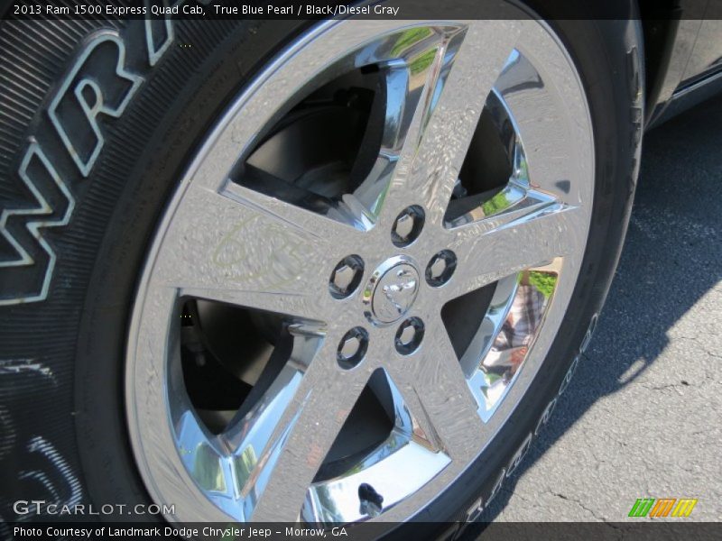 True Blue Pearl / Black/Diesel Gray 2013 Ram 1500 Express Quad Cab