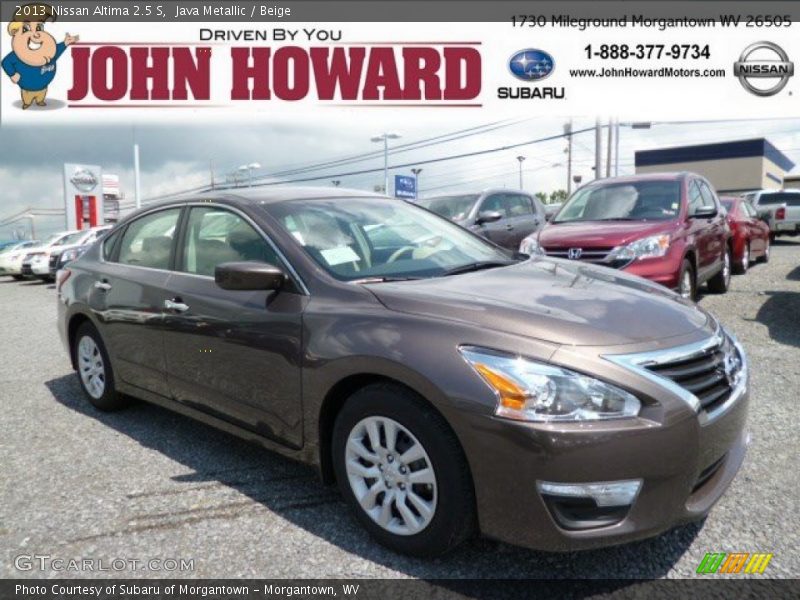 Java Metallic / Beige 2013 Nissan Altima 2.5 S