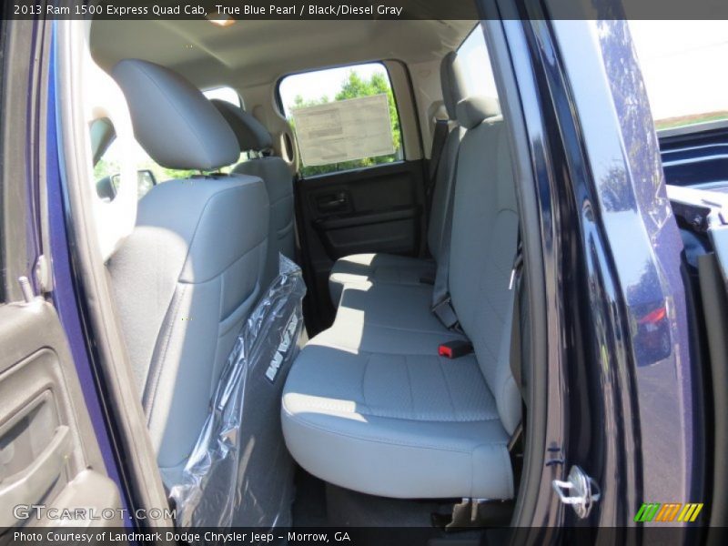 True Blue Pearl / Black/Diesel Gray 2013 Ram 1500 Express Quad Cab