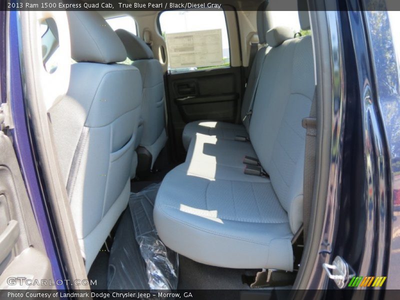 True Blue Pearl / Black/Diesel Gray 2013 Ram 1500 Express Quad Cab